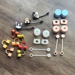 Colorful Stanley Quencher type Tumbler Spill proofing Accessories Set 💧